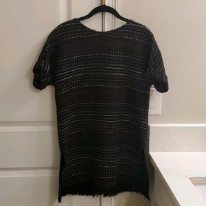 Zara tweed tunic with exposed zipper